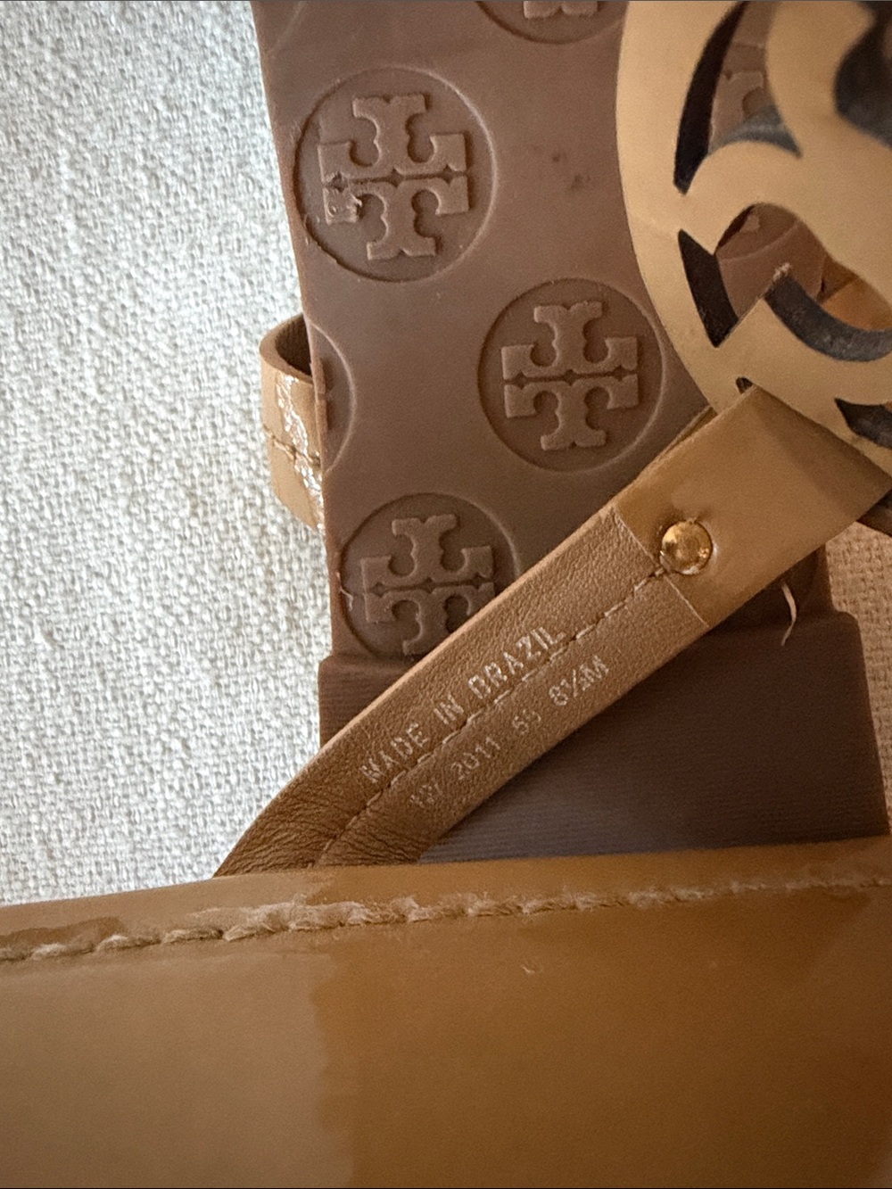 TORY BURCH | Tan Miller Leather Sandal (Women) - Size 8.5M - Picture 11 of 15